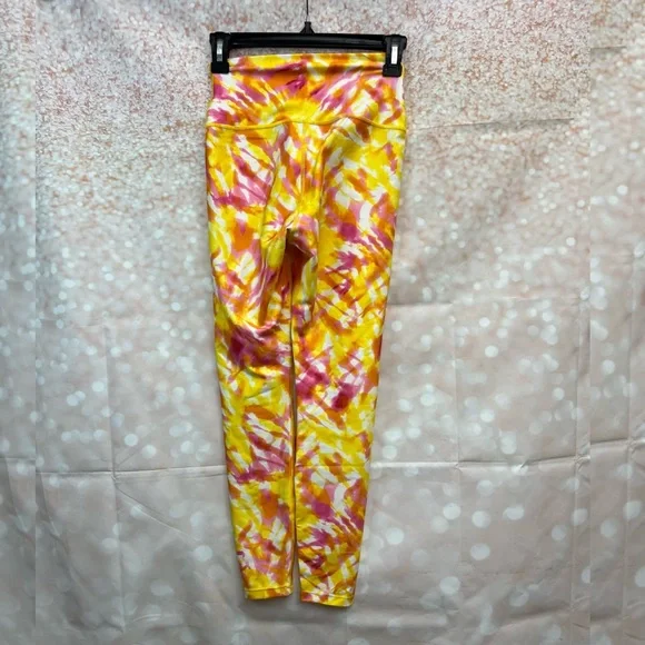 NEW Carbon38 Printed High Rise 7/8 Legging In Multi Tie Dye - Picture 3 of 11